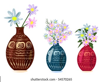 decorative vase with flowers