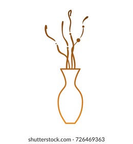 decorative vase isolated icon