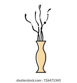 decorative vase isolated icon