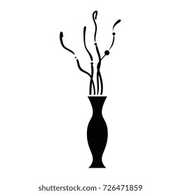 decorative vase isolated icon