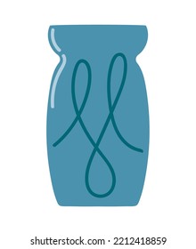 florero decorativo aislado icono plano