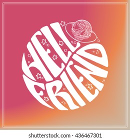 Decorative vector art for design. Label.  