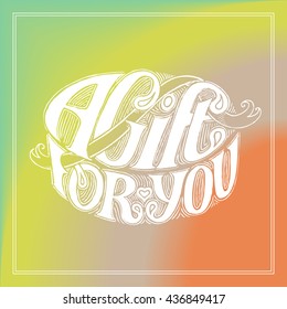 Decorative vector art for design. Label.