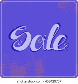 Decorative vector art for design. Label. Sale.