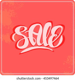 Decorative vector art for design. Label. Sale.