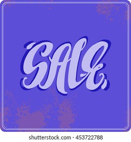Decorative vector art for design. Label. Sale.