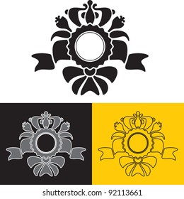 Decorative vector awards frame