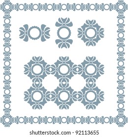 Decorative vector awards frame. Diploma