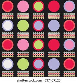 Decorative vector background with geometric shapes 