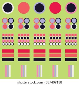 Decorative vector background with geometric shapes 