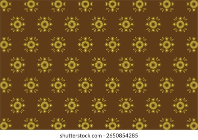Fundo vetorial decorativo com padrão floral oriental sem costura, elementos de diamante geométrico e minimalismo de linha fina para fins de design elegante