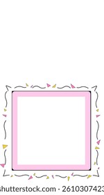 Decorative vector border featuring classic floral motifs and elegant lines. Ideal for framing wedding invitations, certificates, or formal event stationery.