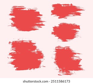 Decorative vector brush strokes background design set
