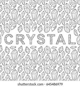 Decorative vector design. Crystal illustration.