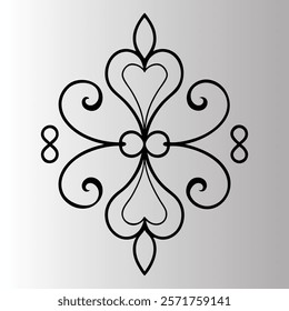 Decorative Vector Design with Elegant and Intricate Elements.