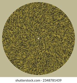 Decorative vector design element. Rosette of geometric elements, Abstract circular ornament. Concentric pattern