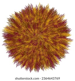 Decorative vector design element. Rosette of geometric elements, Abstract circular ornament. Random pattern