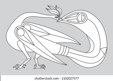 Decorative Vector Design of Peacock