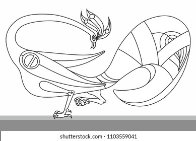 Decorative Vector Design of Peacock