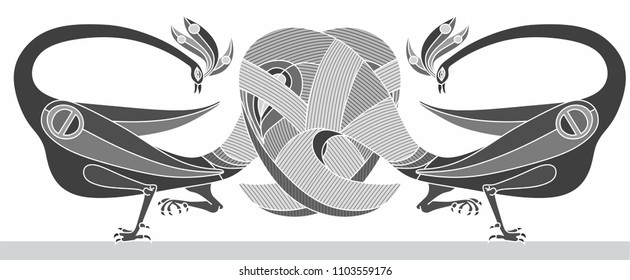 Decorative Vector Design of Peacock