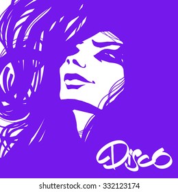 Decorative vector element in style Nouveau art. Isolated vector illustration. Flayer design template.