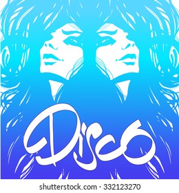 Decorative vector element in style Nouveau art. Isolated vector illustration. Flayer design template.