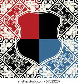decorative vector escutcheon