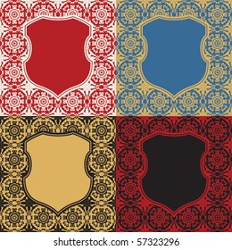 decorative vector escutcheon