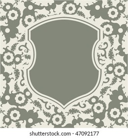 decorative vector escutcheon design