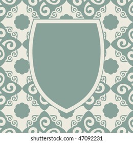 decorative vector escutcheon design