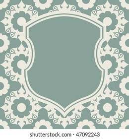 decorative vector escutcheon design