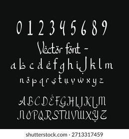 Decorative Vector Font Fantasy, Elvish and Magic Style