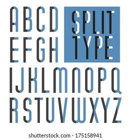 Decorative Vector Font. Typography. Art Deco Type.