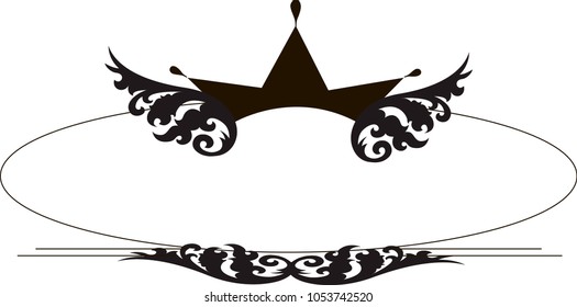 Decorative vector frame