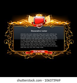 Decorative vector frame.