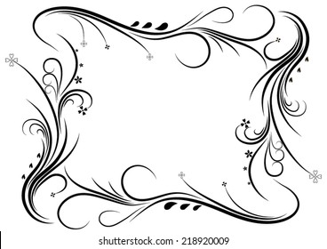 Decorative vector frame