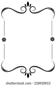 Decorative vector frame