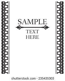Decorative vector frame