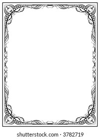 Decorative vector frame