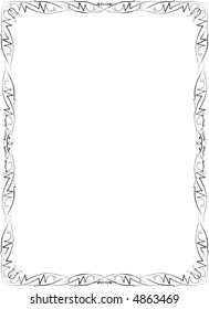 Decorative vector frame