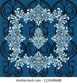 Decorative vector frame. Elegant vector element for design.