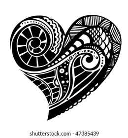 decorative vector heart