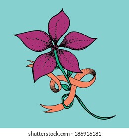 Decorative Vector Jasmine Flower