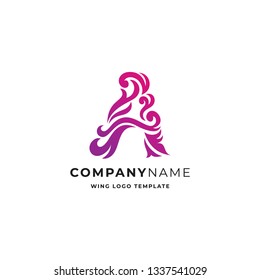 Decorative Vector A Letter Logo Template