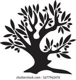 Decorative vector olive tree series