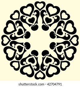 decorative vector ornament, abstract design element