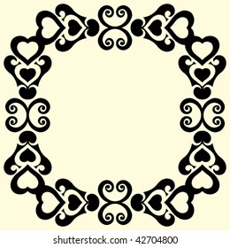 decorative vector ornament, abstract design element