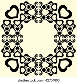 decorative vector ornament, abstract design element