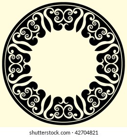 decorative vector ornament, abstract design element