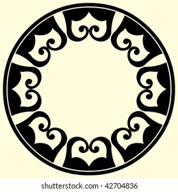 decorative vector ornament, abstract design element